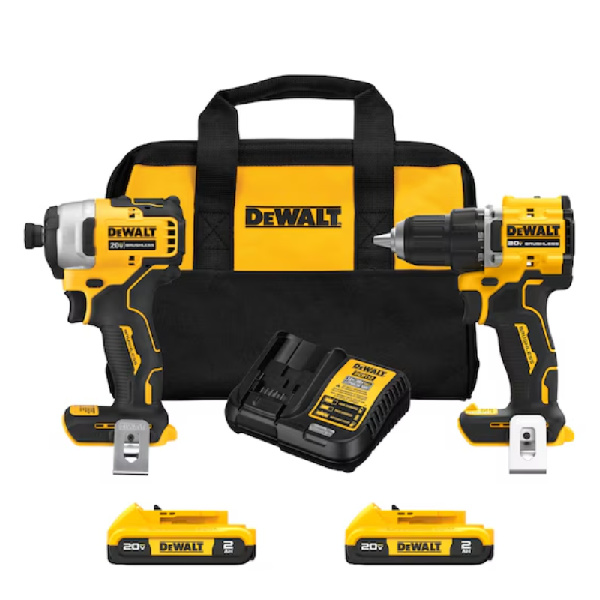 2-piece kit set مجموعه کیت ۲ عددی دریل و ایمپکت شارژی دیوالت مدل DCK225D2