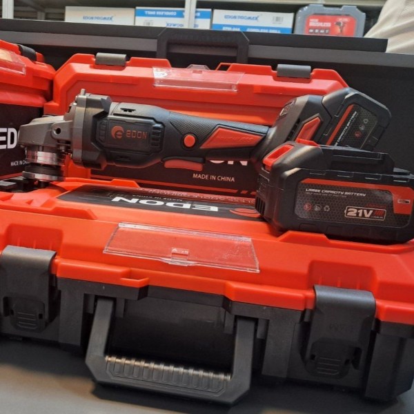 edon-21v-brushless-cordless-angle-grinder-model-21v مینی فرز شارژی براشلس ۲۱ ولت ادون مدل 21V