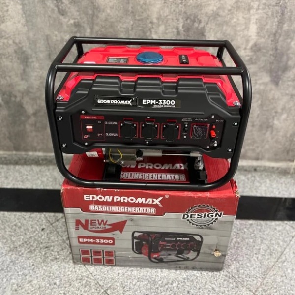 edon-promax-3-3-kw-gasoline-manual-start-generator-epm-3300 cover موتور برق بنزینی ۳/۳ کیلووات هندلی ادون پرومکس مدل EPM-3300